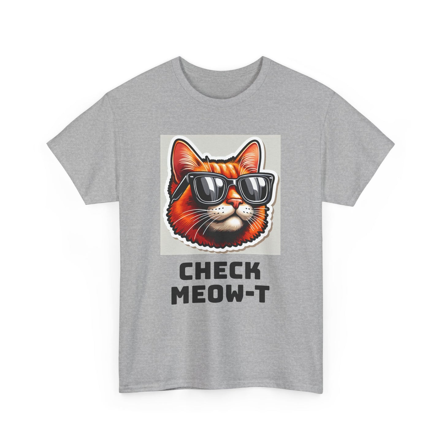 Cool Cat Check Meow-T" Graphic Shirt