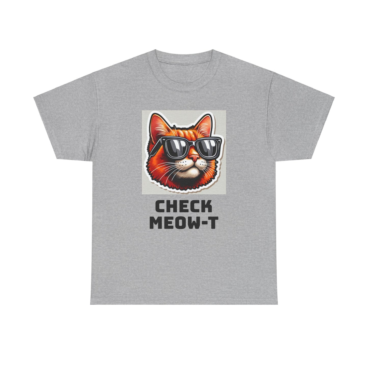 Cool Cat Check Meow-T" Graphic Shirt